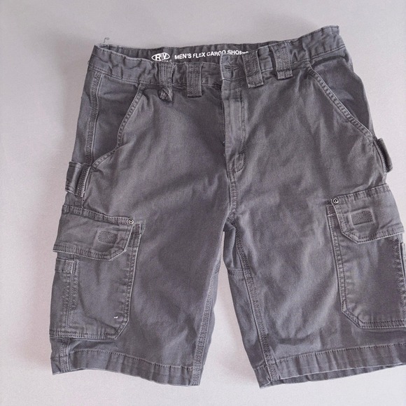 RWD Rugged Wear Other - RWD Rugged Wear Men's Cargo Shorts 34 Gray Flex Stretch Utility Work Casual
